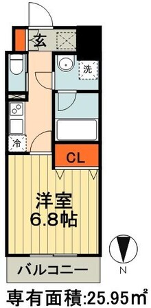 La Douceur千葉中央(ラドゥセール)の物件間取画像